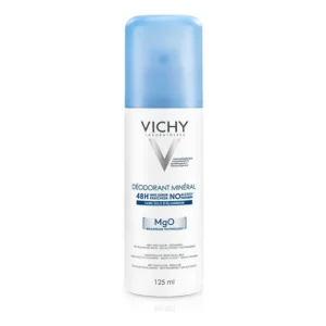 Vichy Déodorant Minéral 48H Aérosol Sans Sels d'Aluminium – Peau Sensible et Réactive – 125ml — packshot — disponible au Maroc