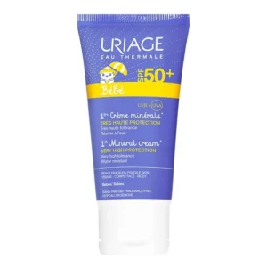 Uriage Bébé 1er Crème Minérale SPF50+ 50ml — packshot — disponible au Maroc