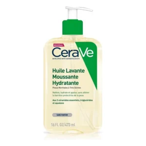 CeraVe Huile Lavante Moussante Hydratante Peau Très Sèche à Atopique – 473ml — packshot — disponible au Maroc