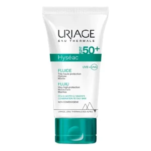 Uriage Hyséac Fluide SPF 50+ - 50 ml — packshot — disponible au Maroc