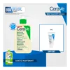 CeraVe Huile Lavante Moussante Hydratante Peau Très Sèche à Atopique – 473ml + Baume Miniature Offert — packshot — disponible au Maroc