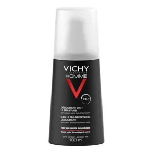 Vichy Homme Déodorant Ultra-Frais 24h – Aérosol 100ml — packshot — disponible au Maroc