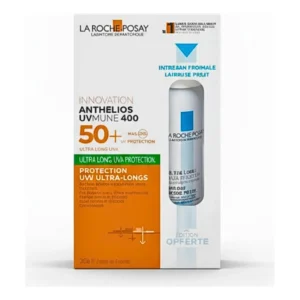 La Roche-Posay Anthelios Oil Control Fluide Matifiant SPF50+ 50ml + Eau Thermale 50ml — packshot — disponible au Maroc