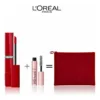 L'Oreal Paris Laque Resistance 420 Rouge+Mini Lash Paradise +Trouse Rouge Pack — packshot — disponible au Maroc