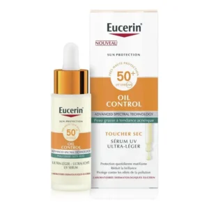 Eucerin Sérum Oil Control Ultra-Léger SPF50+ — packshot — disponible au Maroc