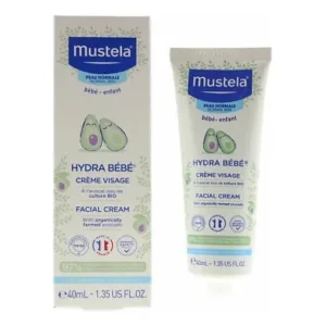 Mustela Hydra Bébé - Crème Visage - 40 ml — packshot — disponible au Maroc