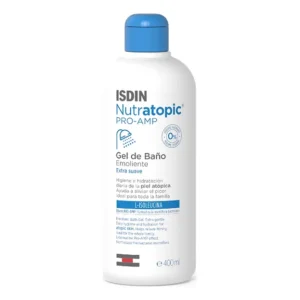 ISDIN Nutratopic Gel de Bain Émollient 400 ml — packshot — disponible au Maroc