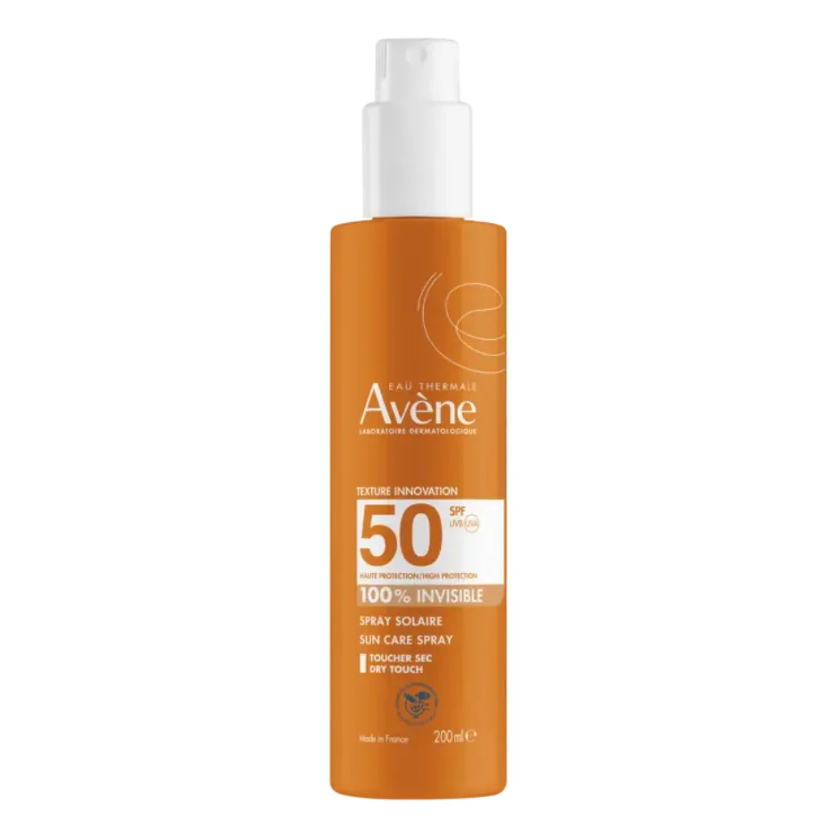 Avene Eau Thermale Avène Spray Solaire Très Haute Protection SPF 50+ 200 ml — packshot — disponible au Maroc