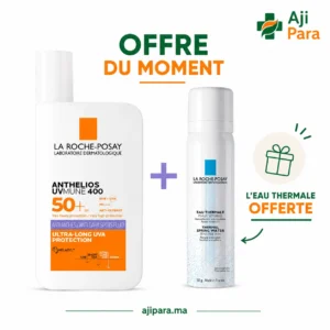 La Roche-Posay Anthelios UVMUNE 400+ Fluide Anti-Taches SPF50+ – 50 ml + Eau Thermale 50 ml offerte